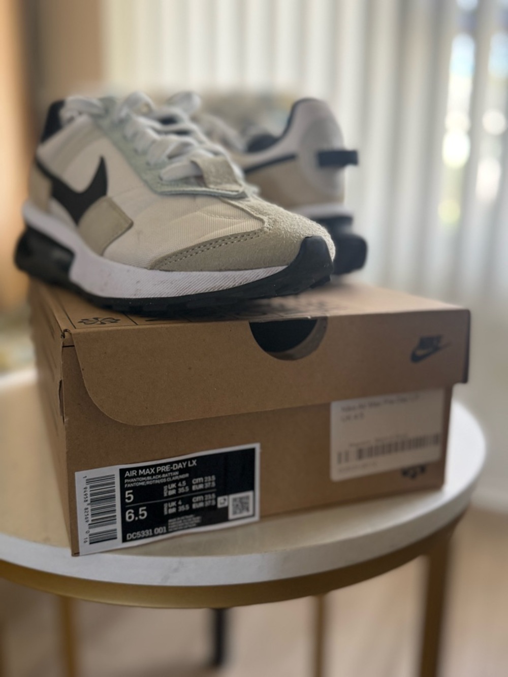Nike Air Max Pre-Day Lx Women’s Cream and Black Air-Equipped Trainer - Picture 8 of 8